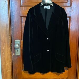 Velvet suit jacket